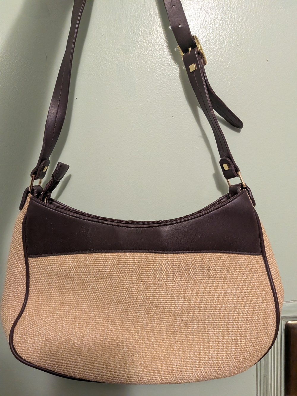 Vintage Eitienne Aigner Jute Shoulder Bag - Picture 4 of 9